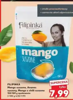 Kaufland FILIPINKA Mango suszone, Ananas suszony, Mango z chilli suszone oferta