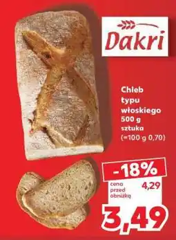 Kaufland Chleb typu włoskiego 500 g oferta