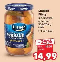 Kaufland LISNER Filety śledziowe opiekane 350/700 g słoik oferta