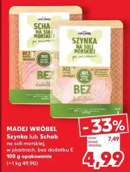 Kaufland Szynka lub Schab na soli morskiej oferta