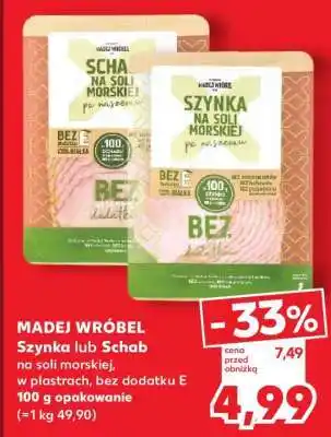 Kaufland Szynka lub Schab na soli morskiej oferta