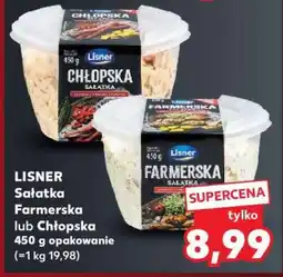 Kaufland LISNER Sałatka Farmerska lub Chłopska 450 g opakowanie oferta