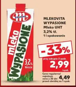 Kaufland MLEKOVITA WYPASIONE Mleko UHT 3,2% tł oferta