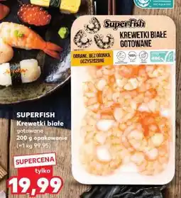 Kaufland SUPERFISH Krewetki białe gotowane oferta