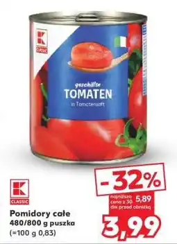 Kaufland Pomidory całe oferta