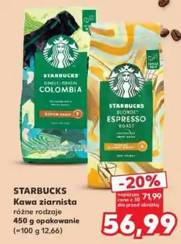 Kaufland STARBUCKS Kawa ziarnista oferta