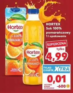 Kaufland HORTEX Sok 100% pomarańczowy 1 l opakowanie oferta