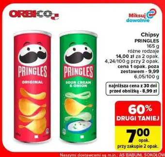 Carrefour Chipsy Pringles oferta