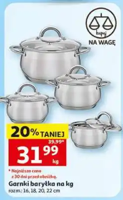 Auchan Garnki baryłka na kg oferta