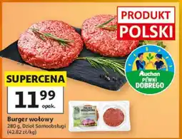 Auchan Burger wołowy oferta