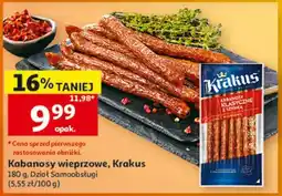 Auchan Kabanosy wieprzowe Krakus oferta