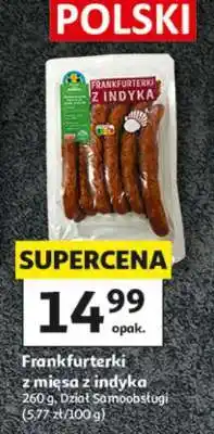Auchan Frankfurterki z mięsa z indyka oferta
