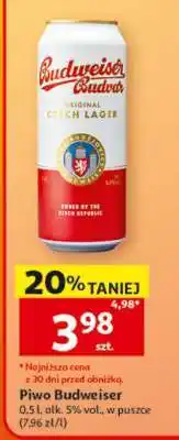 Auchan Piwo Budweiser oferta