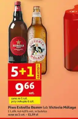 Auchan Piwo Estrella Damm lub Victoria Málaga oferta