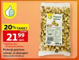 Auchan Pistacje prażone solone, w skorupce oferta