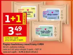 Auchan Papier toaletowy nawilżany LUBA oferta
