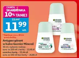 Auchan Antyperspirant w kulce Garnier Mineral oferta