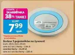 Auchan Zestaw 3 pojemników na żywność oferta