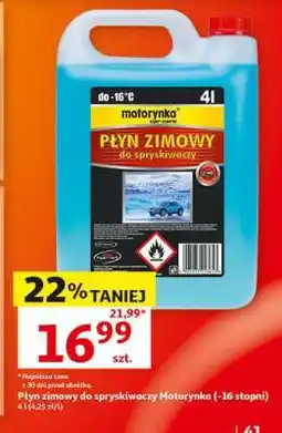 Auchan Płyn zimowy do spryskiwaczy Motorynka (-16 stopni) oferta