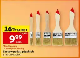 Auchan Zestaw pędzli płaskich oferta