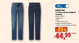 Lidl ESMARA MEN Jeansy męskie straight fit z bawełną oferta