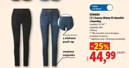 Lidl ESMARA Jeansy skinny fit damskie z bawełną oferta