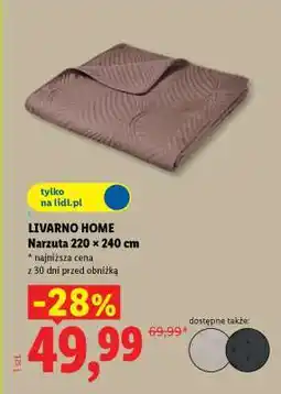 Lidl LIVARNO HOME Narzuta 220 x 240 cm oferta