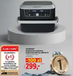 Lidl SILVERCREST Dwukomorowa frytkownica beztłuszczowa Air Fryer, 2600 W, 11L oferta