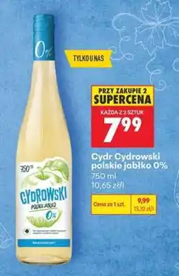 Biedronka Cydr Cydrowski polskie jabłko 0% oferta