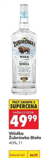 Biedronka Wódka Żubrówka Biała oferta