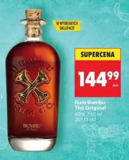 Biedronka Rum Bumbu The Original oferta
