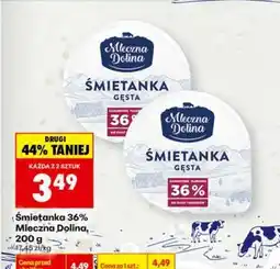 Biedronka Śmietanka 36% Mleczna Dolina, 200 g oferta