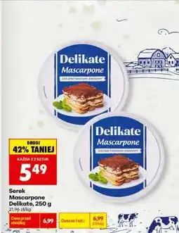 Biedronka Serek Mascarpone Delikate 250 g oferta