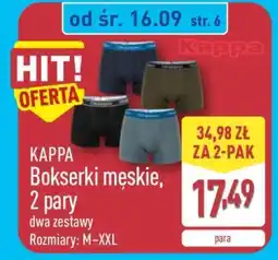 ALDI KAPPA Bokserki męskie, 2 pary oferta