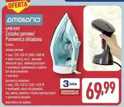 ALDI AMBIANO Żelazko parowe/Parownica składana oferta