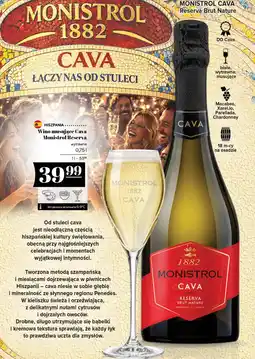 Polomarket Wino Musujace Cava Monistrol Reserva oferta