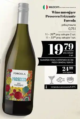 Wino musujące Forcola Prosecco DOC Frizzante