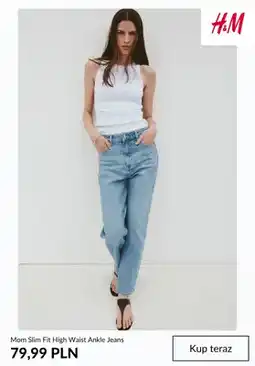 H&M Mom Slim Fit High Waist Ankle Jeans H & M oferta