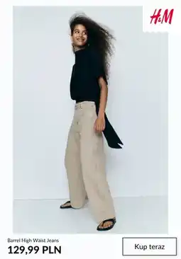 H&M Barrel High Waist Jeans H & M oferta