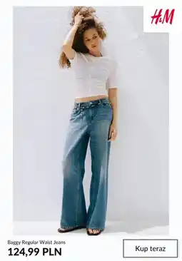 H&M Baggy Regular Waist Jeans H & M oferta