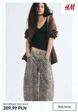 H&M Barrel Regular Waist Jeans H & M oferta