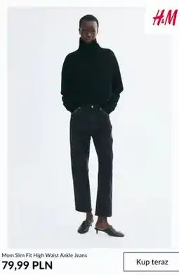 H&M Mom Slim Fit High Waist Ankle Jeans H & M oferta