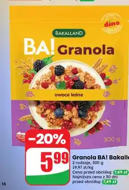 Dino Granola BA! Bakalland oferta