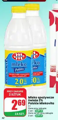 Dino Mleko spożywcze świeże Polskie Mlekovita 2% oferta