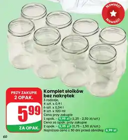 Dino Komplet słoików bez nakrętek 4 szt. x oferta