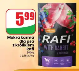 Dino Mokra karma dla psa z królikiem Rafi oferta