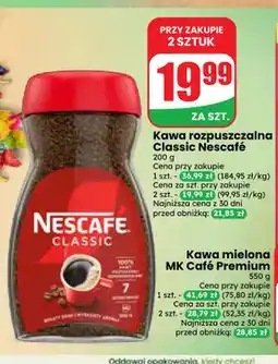 Dino Kawa rozpuszczalna Classic Nescafé oferta