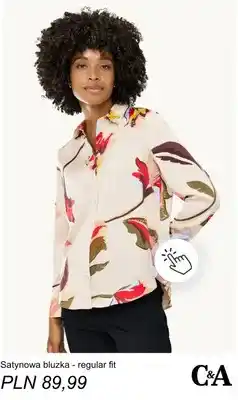 C&A Satynowa bluzka regular fit C & A oferta