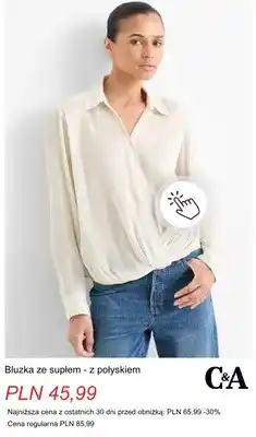 C&A Bluzka ze supłem z połyskiem C & A oferta