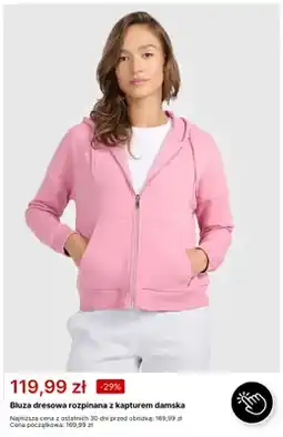 4F Bluza dresowa rozpinana z kapturem damska oferta